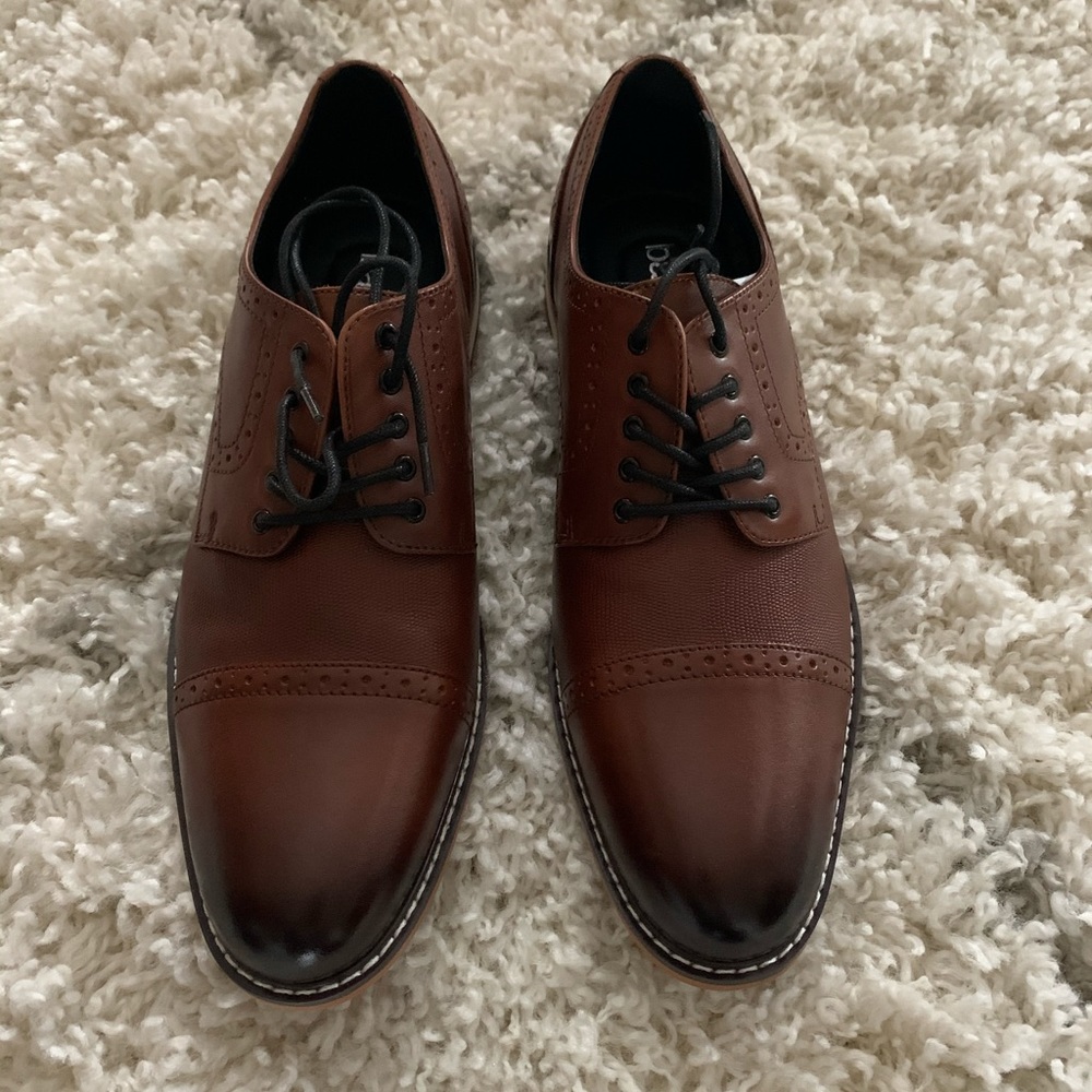 Men's Parker Leather Cap-Toe Brogues